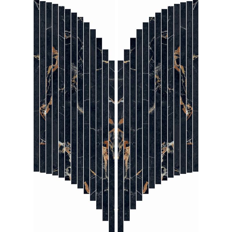 Mosaico Abk Sensi Signoria Ventaglio Port Gold Lpp 28X60 - PF60009151