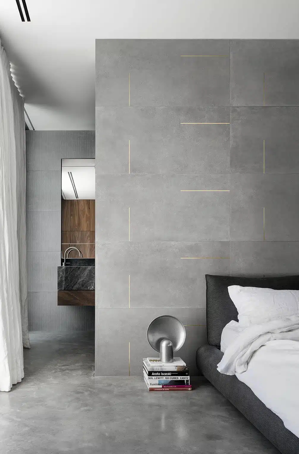 Bardelli Lines 1B Grigio Listello Ottone 60x120 - L1B120O