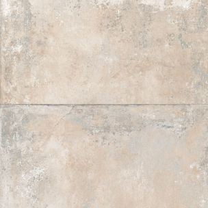 Baldosa de gres porcelánico efecto cemento industrial moderno, beige, 60x120 cm - CS25041