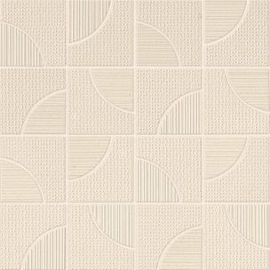 Mosaico Atlas Concorde Aplomb Cream Arch 32X32 - A6SL