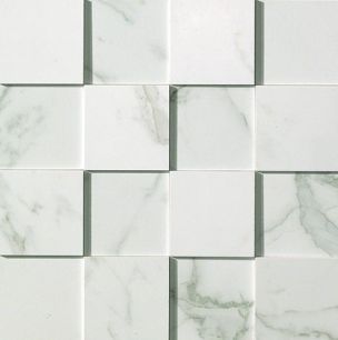Mosaico Atlas Concorde Marvel Calacatta 3D 30X30 - ASLC