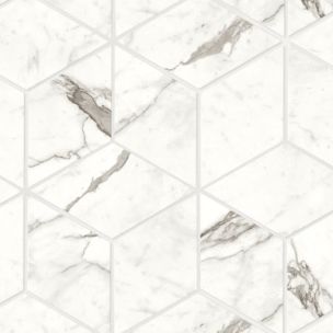 Mosaico Atlas Concorde Marvel Shine Statuario Supremo Esagono Matt 30.5X35.2 - A419