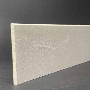 Rodapié De Porcelana Materica Blanca Al.8cm X L.39,5cm
