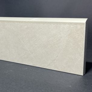 Rodapié De Porcelana Blanca Brillo Al.3,5cm X L.98cm