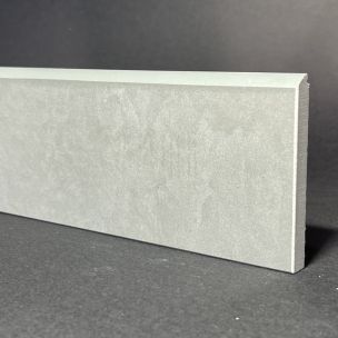 Rodapié De Porcelana Resina Tortora Pulida Al.8cm X L.80cm