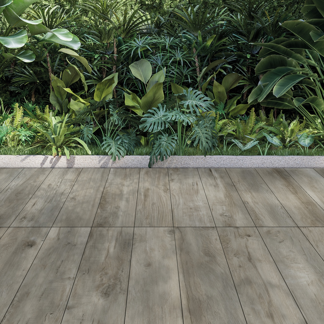 Porcelánico Efecto Madera Antideslizante Gris Moderno 20X120 - Eago1371