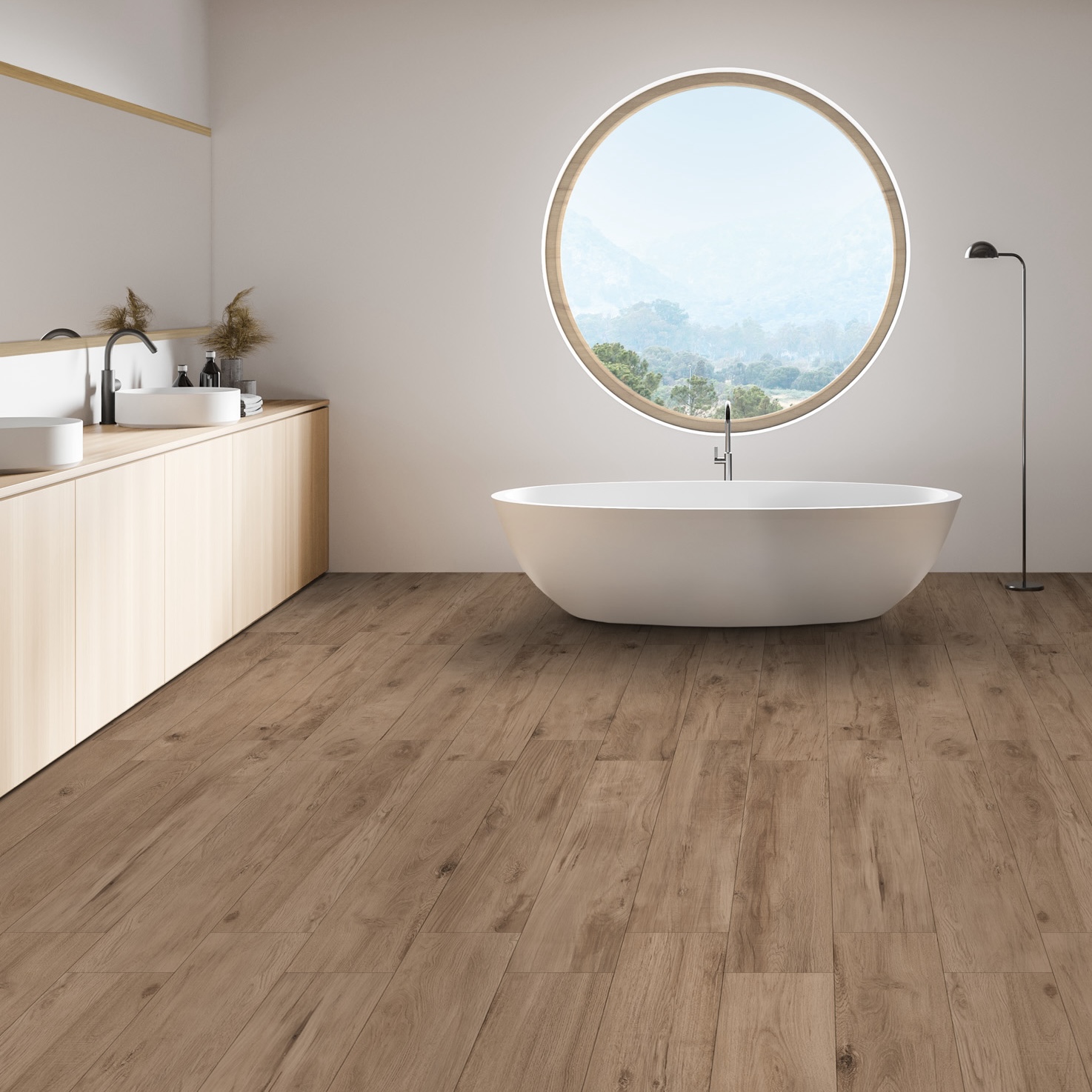 Porcelánico Moderno Efecto Madera Marrón 20X120 - Eare1368