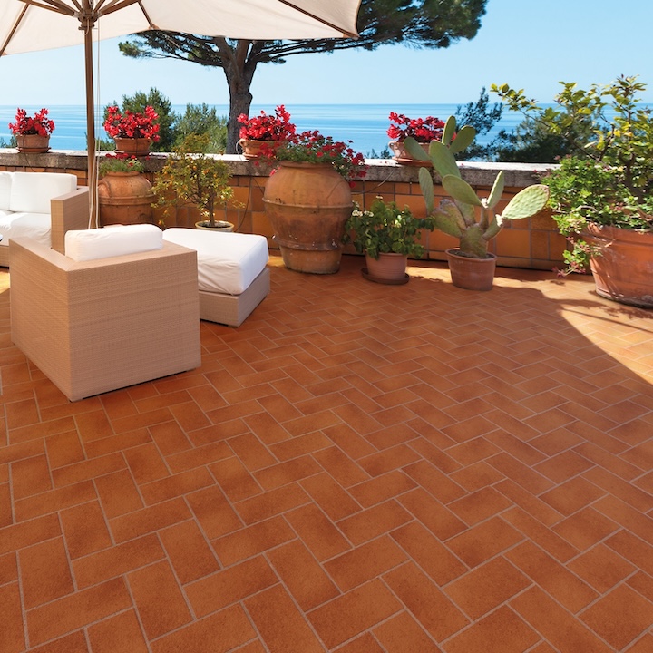 Gres Porcelánico Efecto Terracota Antiguo Terracota Natural 15X30 - Eceb1476