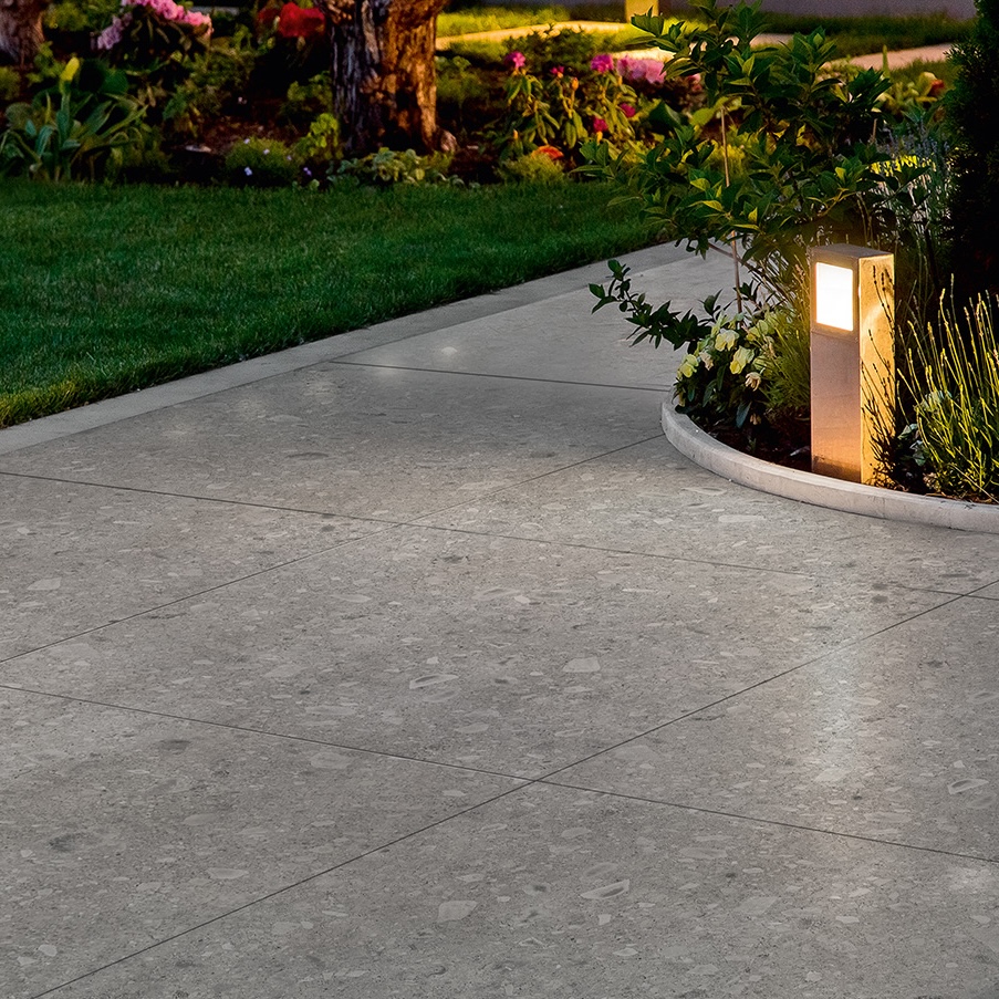 Gres Porcelánico Efecto Piedra Ceppo Di Gre' Gris Mate 80X80 - Ecgg243
