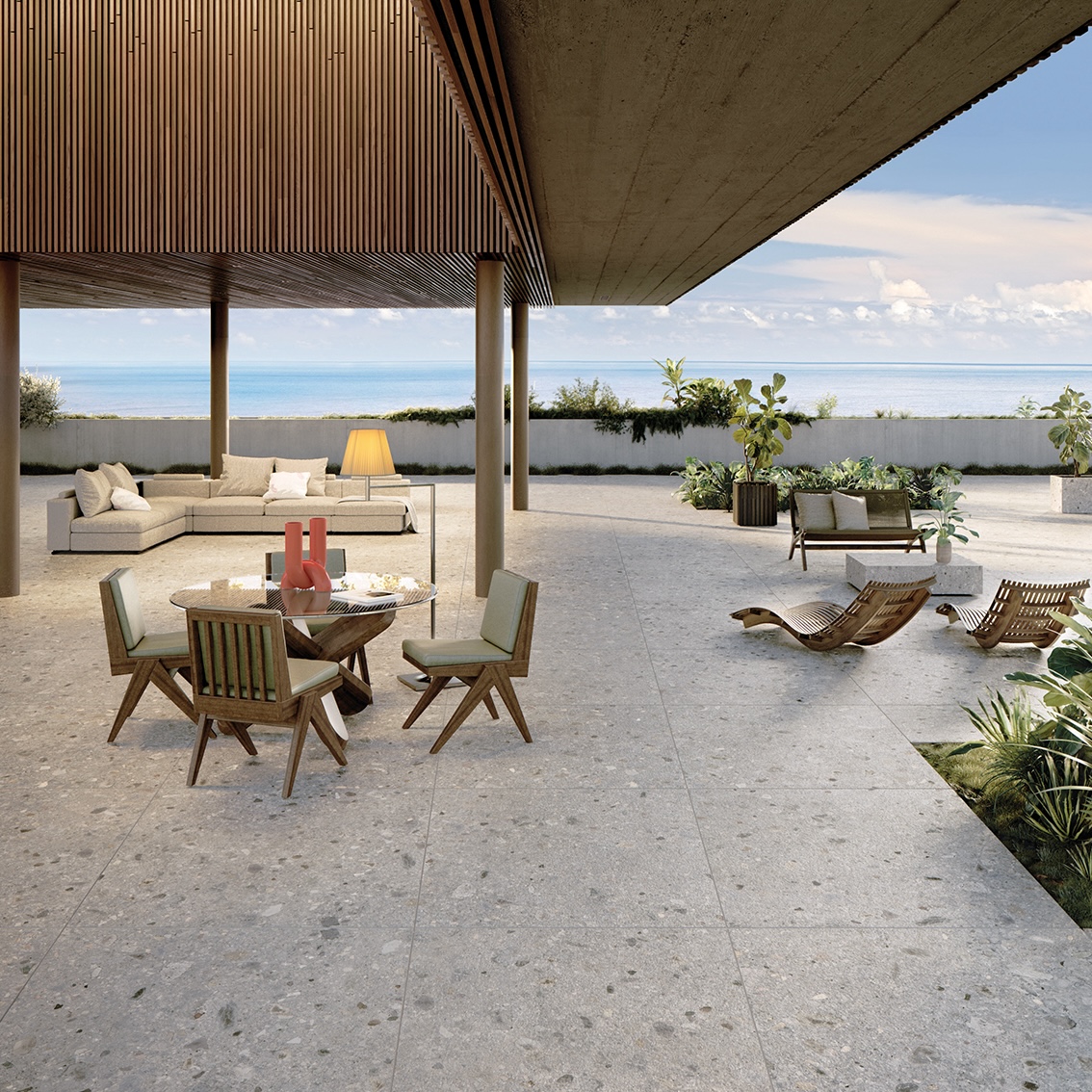 Gres Porcelánico Efecto Piedra Ceppo Di Gre' Gris Claro Mate 30X60 - Ecgm1018