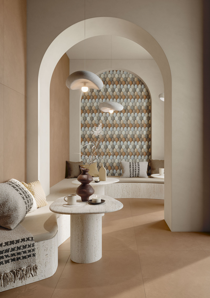 Baldosa de gres porcelánico efecto cemento, blanca, 60x120 cm - CS25115