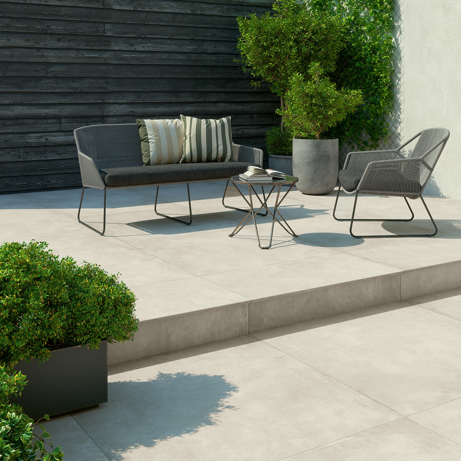 Porcelánico Efecto Cemento Encerado Antideslizante Blanco 60X120 - Epwe651