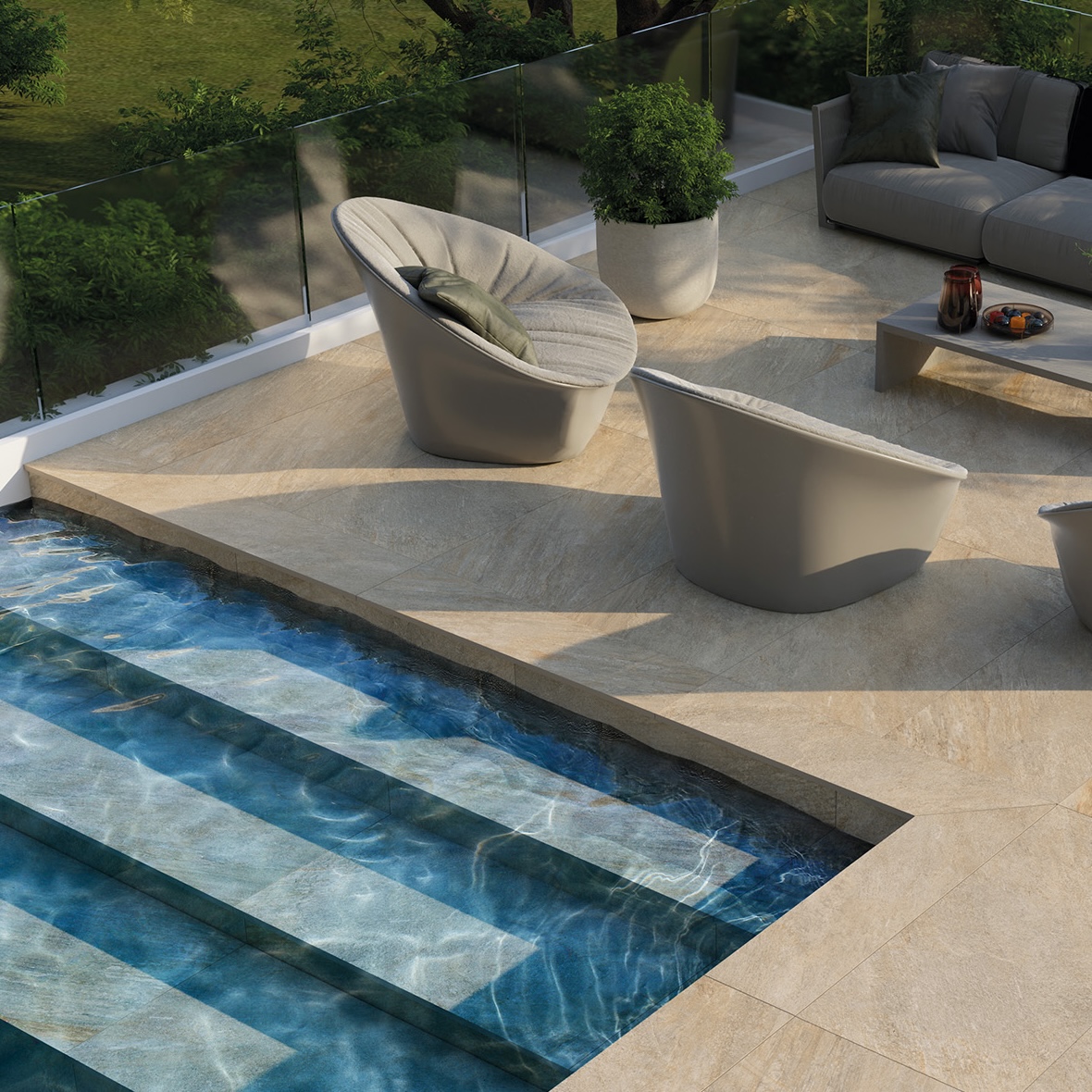 Porcelánico Efecto Piedra Antideslizante Gris 60X120 - Ereg1189