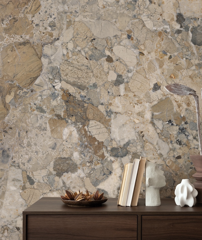 Azulejo porcelánico efecto mármol beige océano pulido 120X120 - Ewaa758