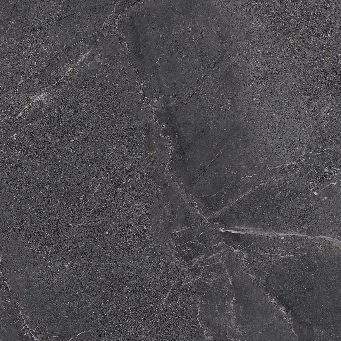 Porcelánico Efecto Piedra Veteado Negro Antideslizante 60X60 - Ewbe1334
