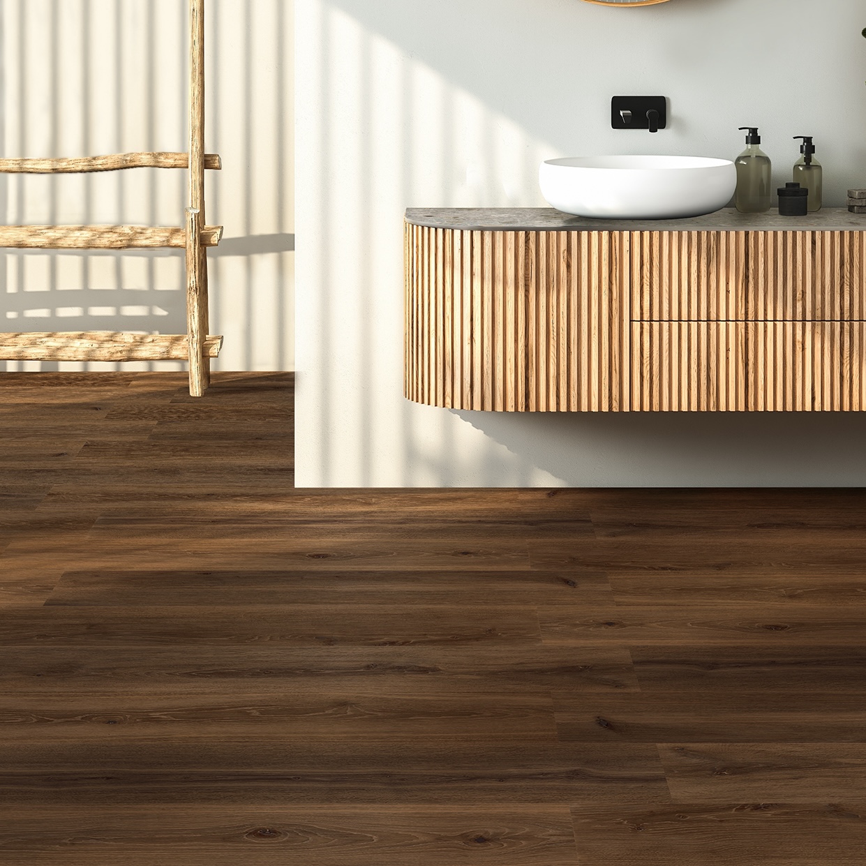 Porcelánico Efecto Madera Marrón 20X120 - Ewkc1452