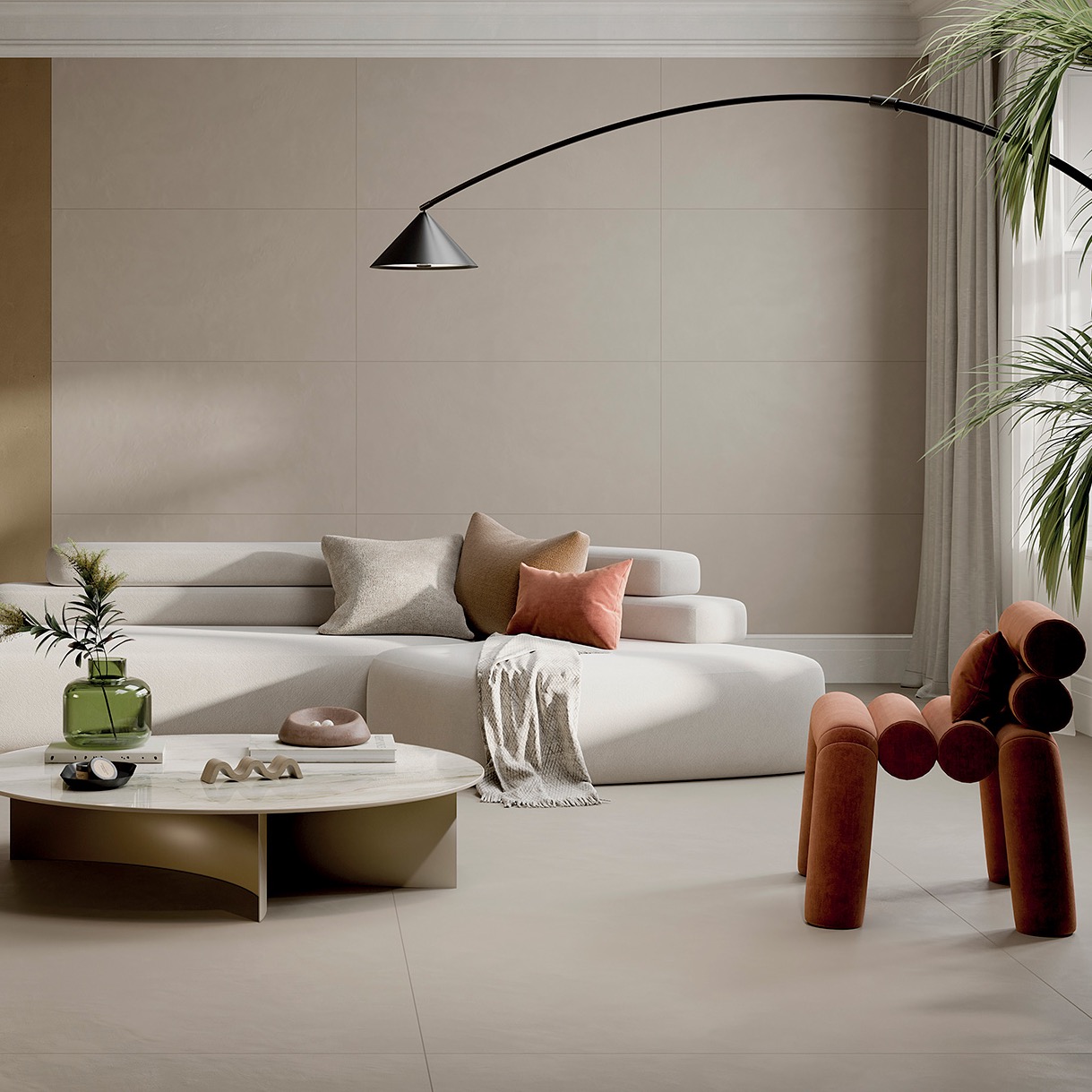 La Fabbrica Ava Le Malte Taupe Nat Ret 120X120 - 0198015