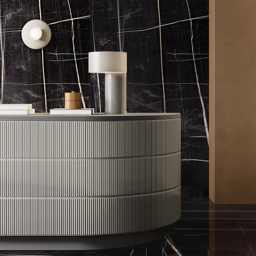 La Fabbrica Ava Up Cannettato Grey Matte 5X25 - 192123
