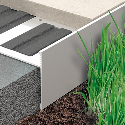 Perfiles Progress Profiles Prosize Walk h.12,5mm Aluminio pintado gofrado gris 2,7ml