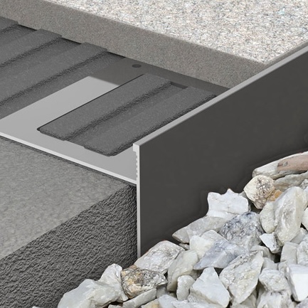 Perfiles Progress Profiles Prosize Walk h.12,5mm Testa di Moro Aluminio pintado en relieve 2,7ml