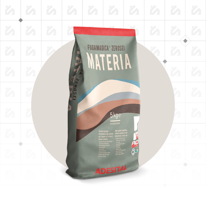 Adesital Fugamagica Zerosei Materia GRIGIO PERLA 5kg - Lechada para Juntas